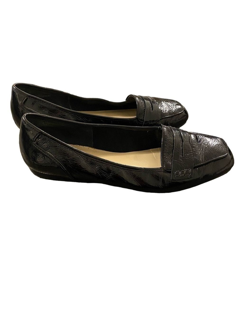 Enzo Angiolini Black Patent Leather Loafers - Picture 3 of 12